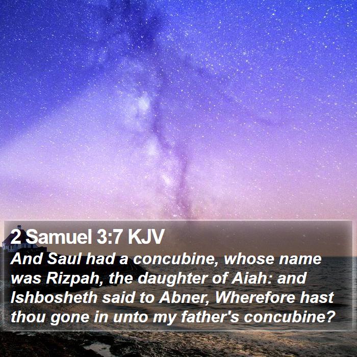 2 Samuel 3:7 KJV Bible Study