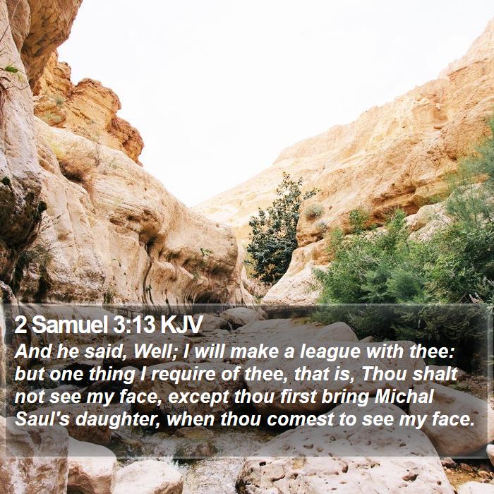 2 Samuel 3:13 KJV Bible Study