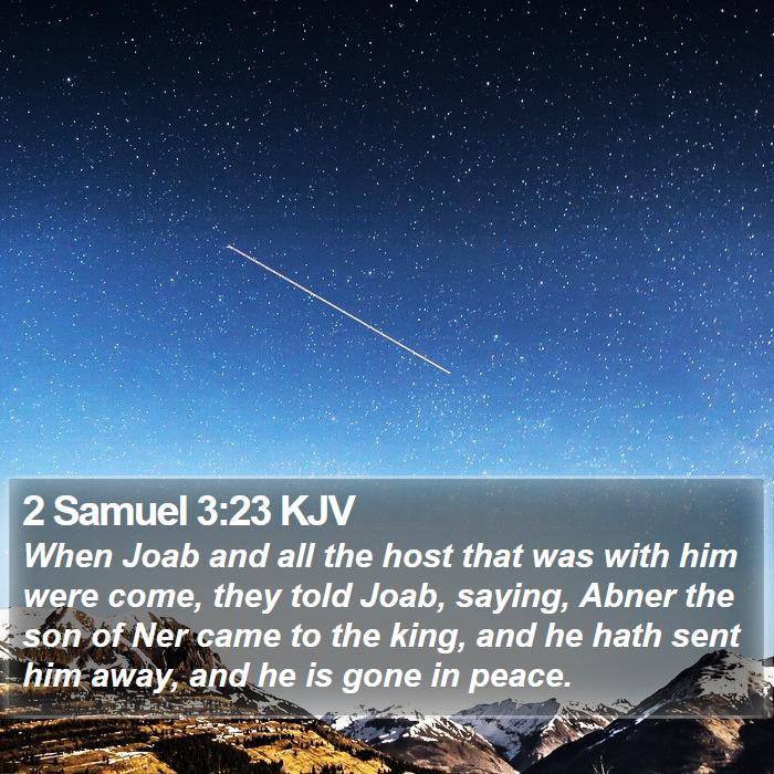 2 Samuel 3:23 KJV Bible Study