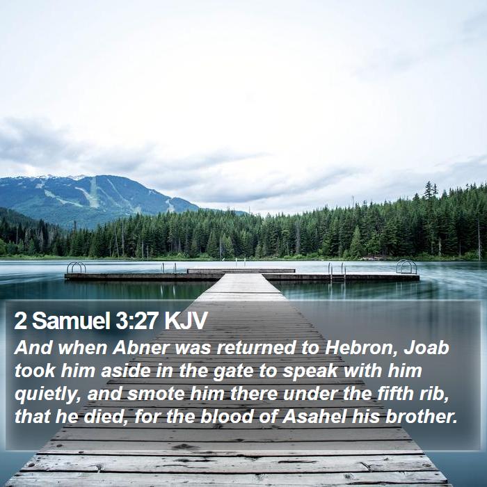 2 Samuel 3:27 KJV Bible Study