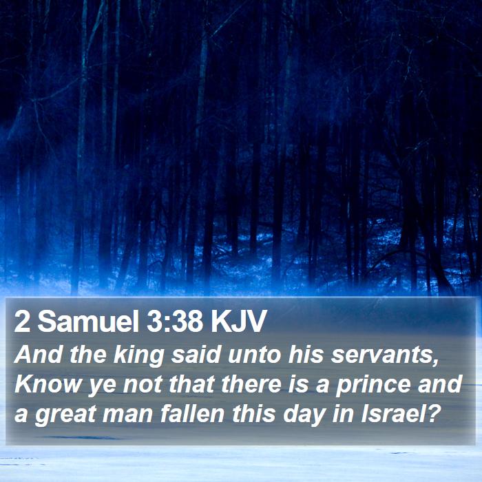 2 Samuel 3:38 KJV Bible Study