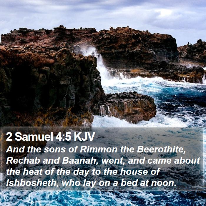 2 Samuel 4:5 KJV Bible Study