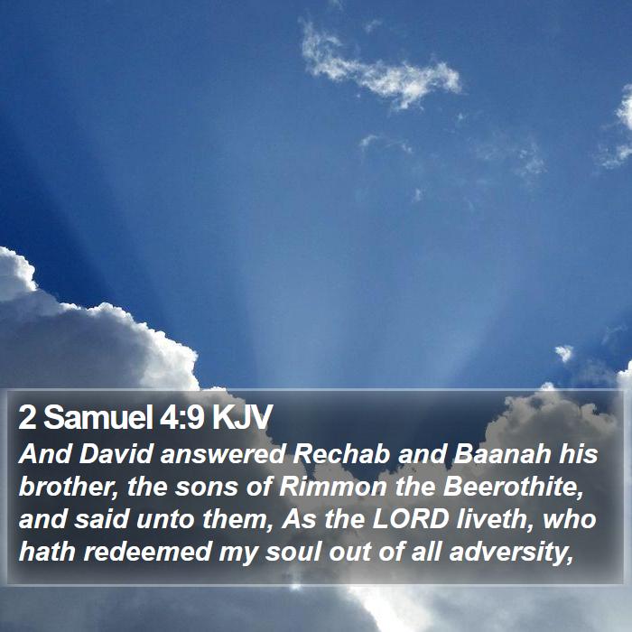 2 Samuel 4:9 KJV Bible Study