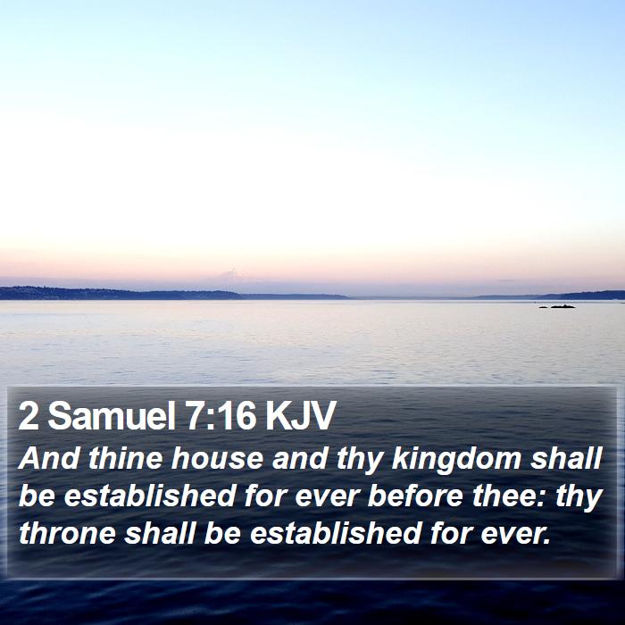 2 Samuel 7:16 KJV Bible Study
