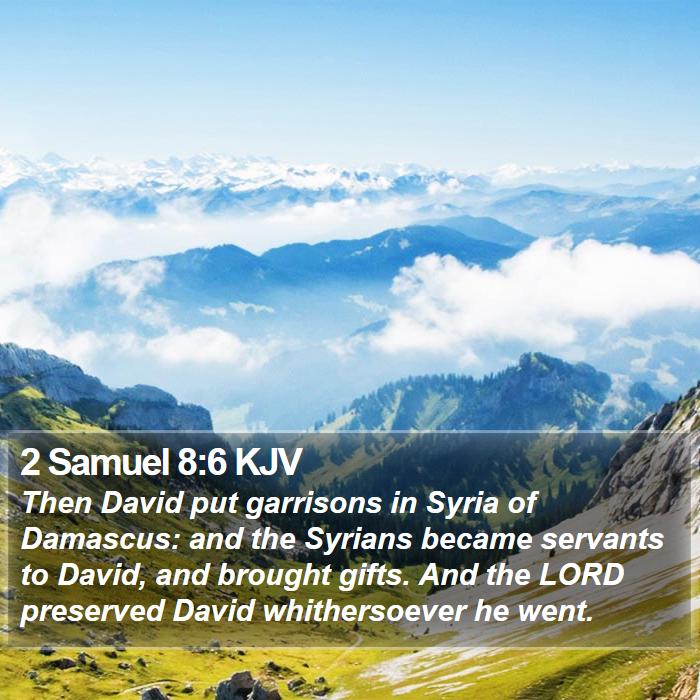 2 Samuel 8:6 KJV Bible Study