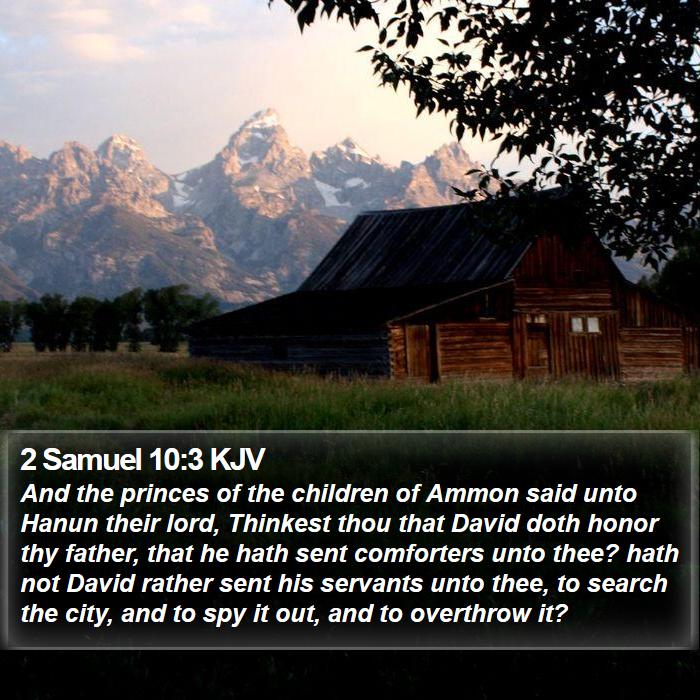 2 Samuel 10:3 KJV Bible Study