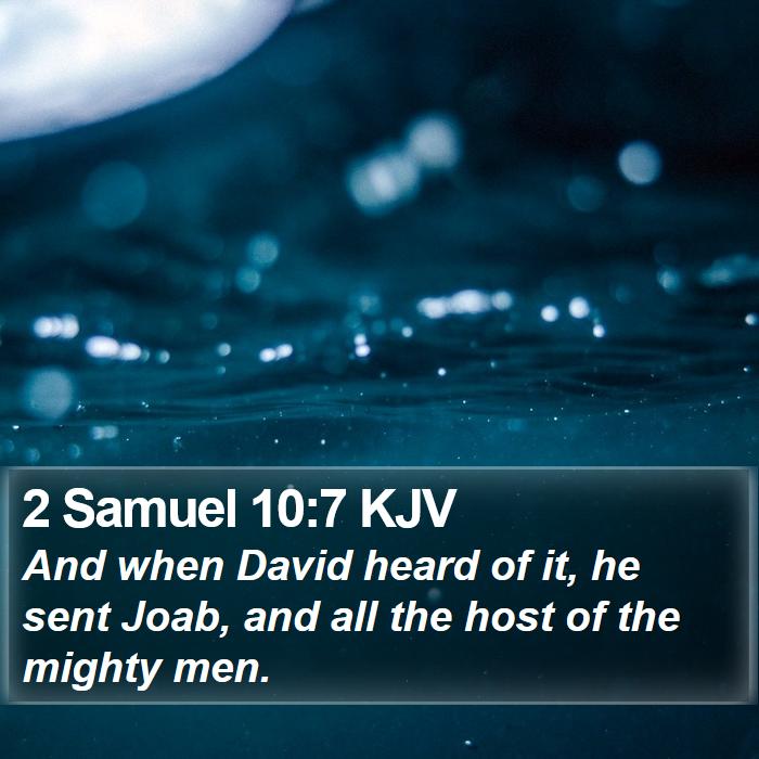 2 Samuel 10:7 KJV Bible Study