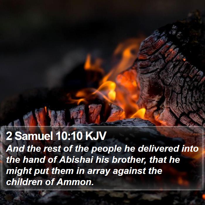 2 Samuel 10:10 KJV Bible Study