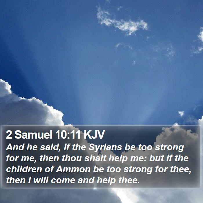 2 Samuel 10:11 KJV Bible Study