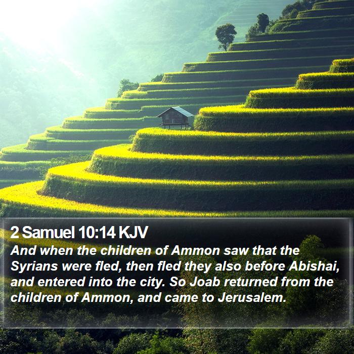 2 Samuel 10:14 KJV Bible Study