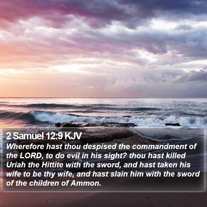 2 Samuel 12:9 KJV Bible Study