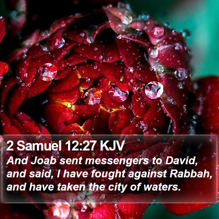 2 Samuel 12:27 KJV Bible Study