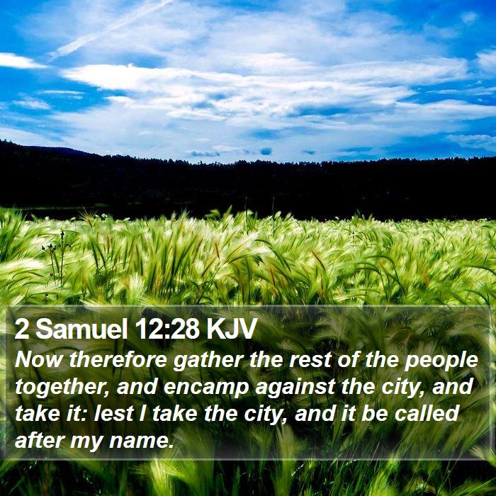 2 Samuel 12:28 KJV Bible Study