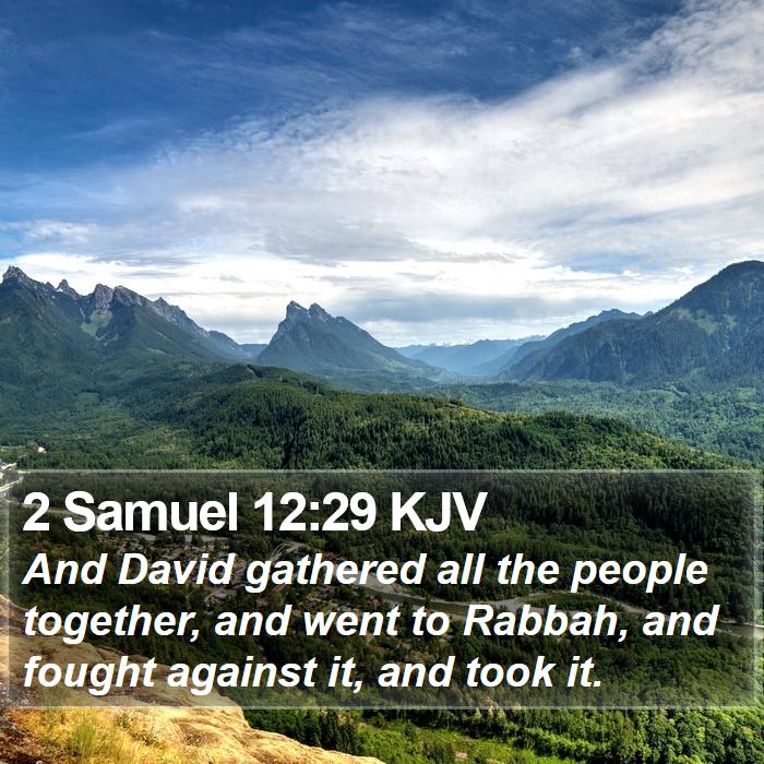 2 Samuel 12:29 KJV Bible Study