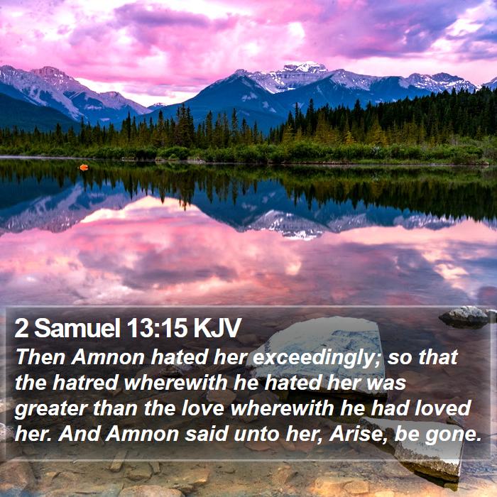 2 Samuel 13:15 KJV Bible Study