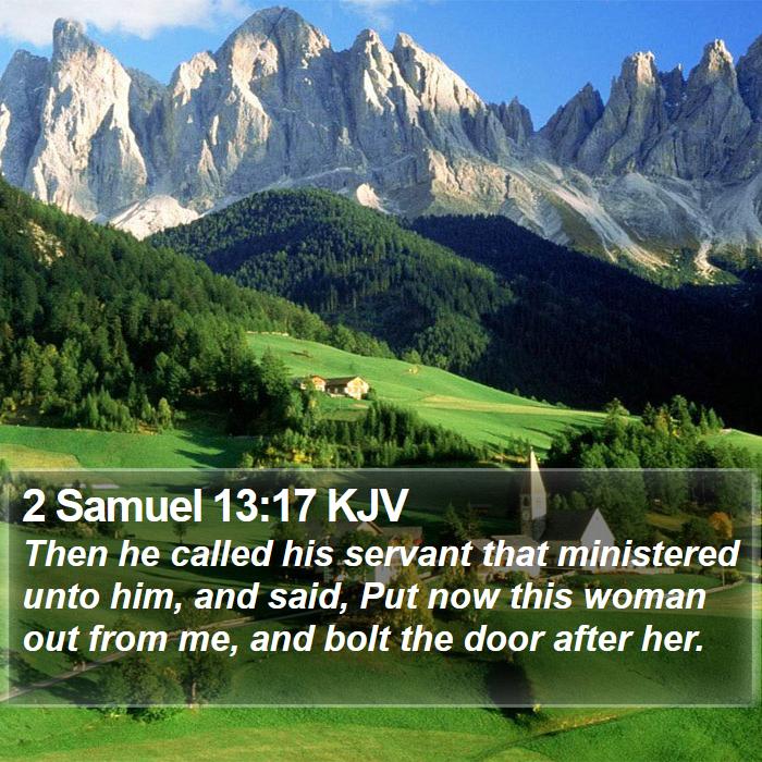 2 Samuel 13:17 KJV Bible Study