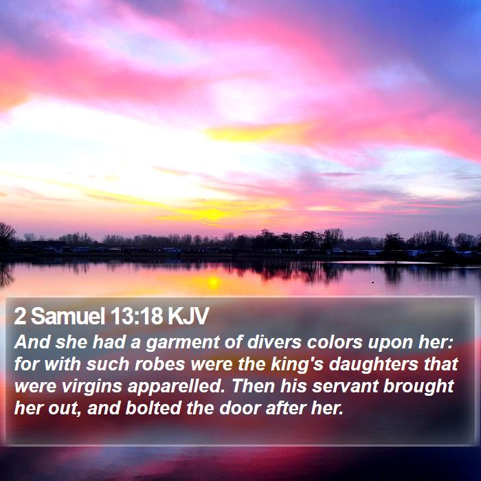 2 Samuel 13:18 KJV Bible Study