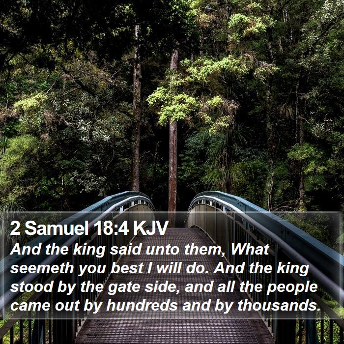 2 Samuel 18:4 KJV Bible Study