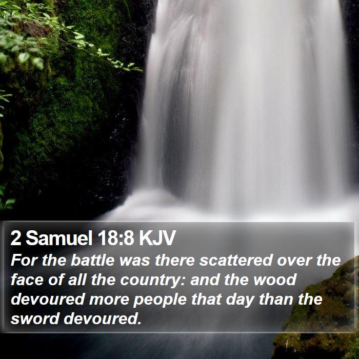 2 Samuel 18:8 KJV Bible Study