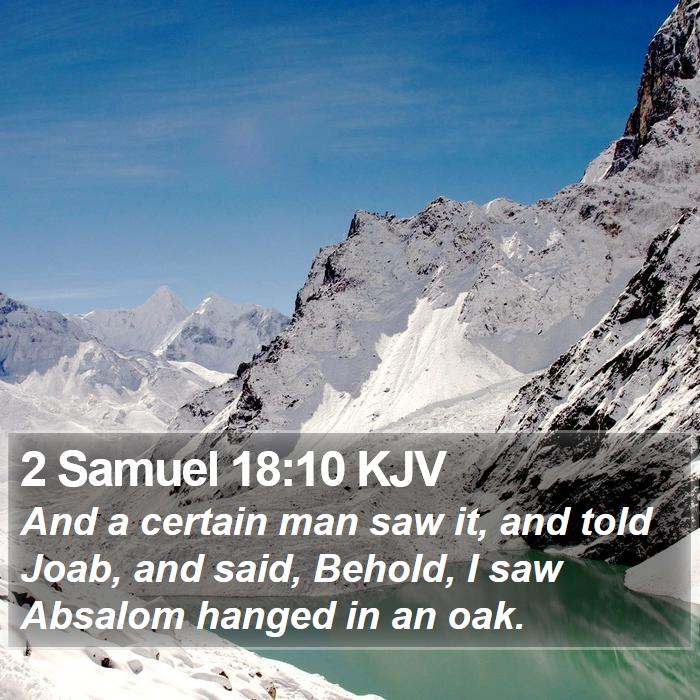 2 Samuel 18:10 KJV Bible Study