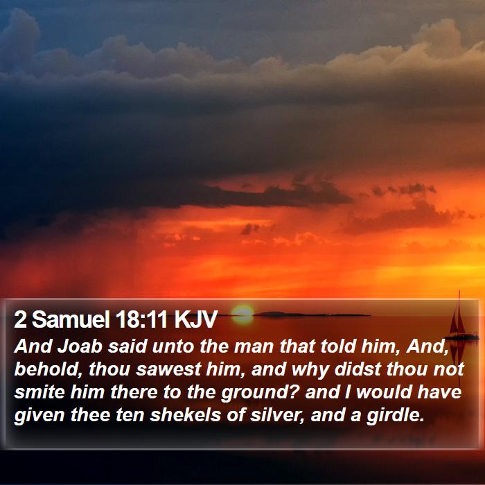 2 Samuel 18:11 KJV Bible Study