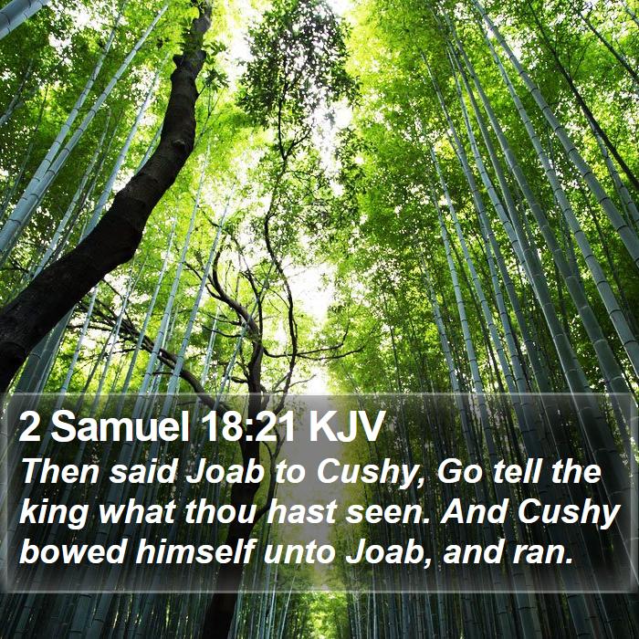 2 Samuel 18:21 KJV Bible Study