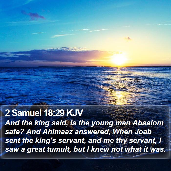 2 Samuel 18:29 KJV Bible Study