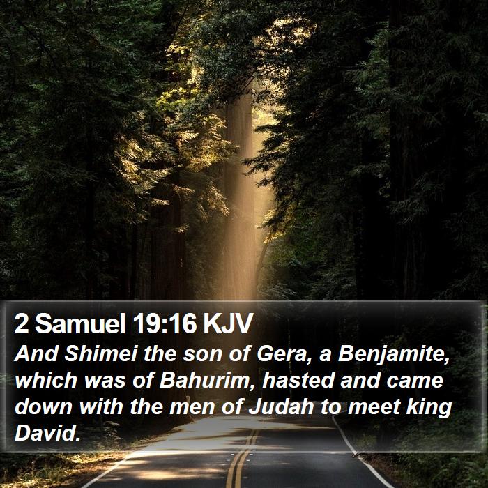 2 Samuel 19:16 KJV Bible Study