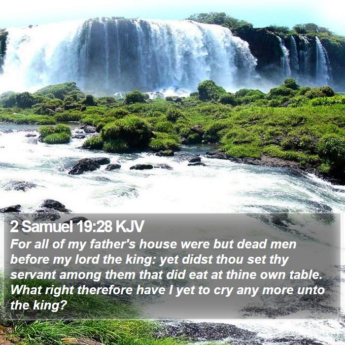 2 Samuel 19:28 KJV Bible Study