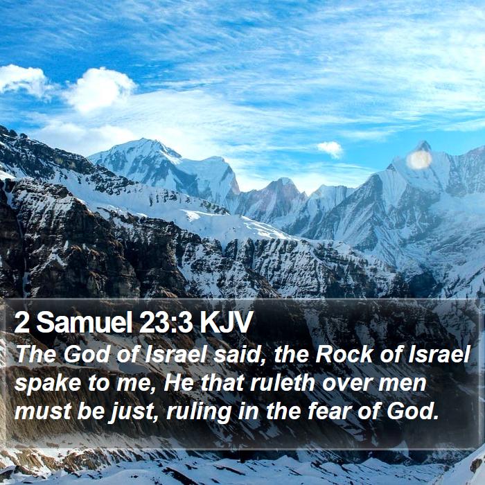 2 Samuel 23:3 KJV Bible Study