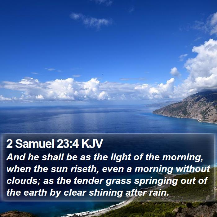 2 Samuel 23:4 KJV Bible Study