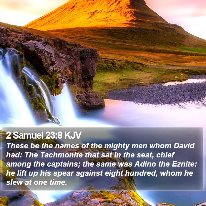 2 Samuel 23:8 KJV Bible Study