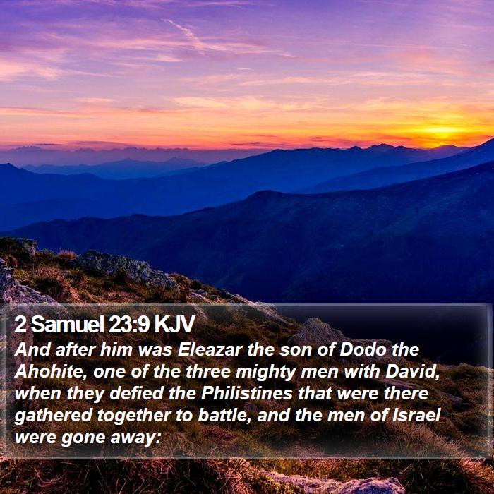 2 Samuel 23:9 KJV Bible Study