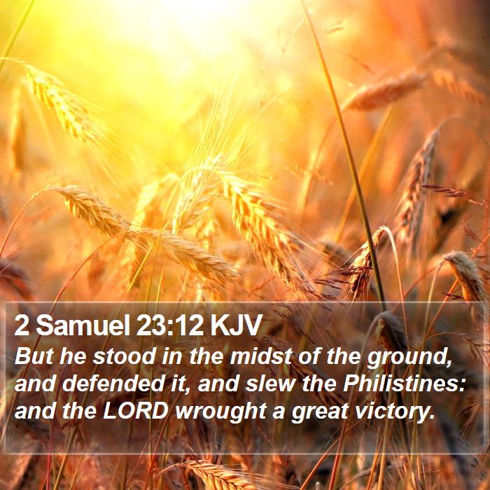 2 Samuel 23:12 KJV Bible Study