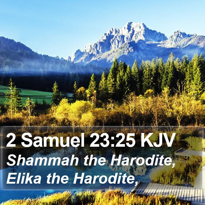 2 Samuel 23:25 KJV Bible Study