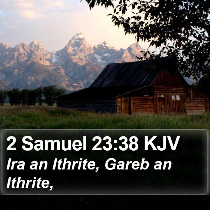 2 Samuel 23:38 KJV Bible Study