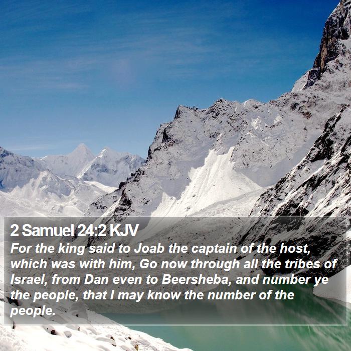 2 Samuel 24:2 KJV Bible Study