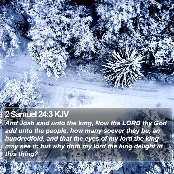 2 Samuel 24:3 KJV Bible Study