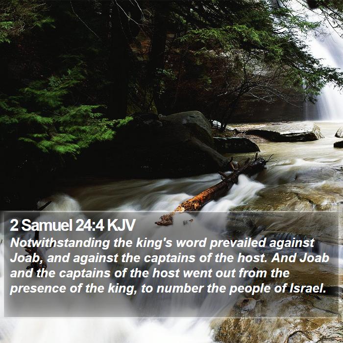 2 Samuel 24:4 KJV Bible Study