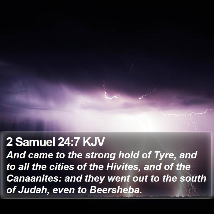 2 Samuel 24:7 KJV Bible Study