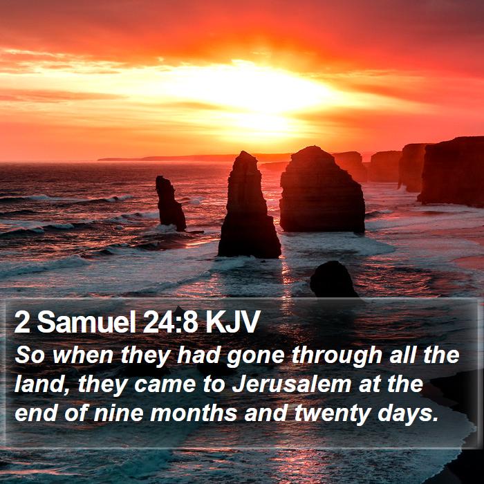 2 Samuel 24:8 KJV Bible Study