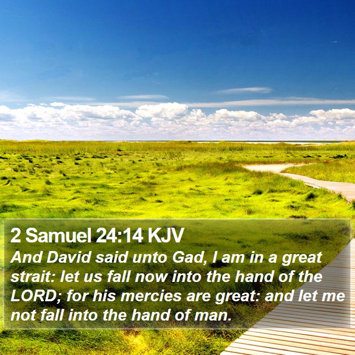 2 Samuel 24:14 KJV Bible Study