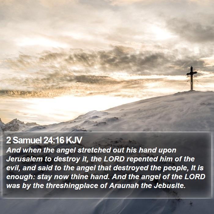 2 Samuel 24:16 KJV Bible Study