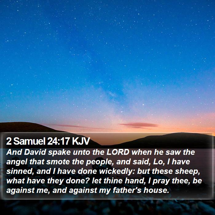 2 Samuel 24:17 KJV Bible Study