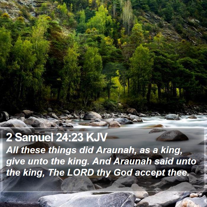 2 Samuel 24:23 KJV Bible Study