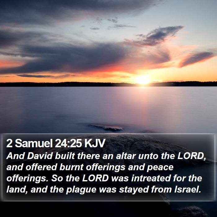 2 Samuel 24:25 KJV Bible Study