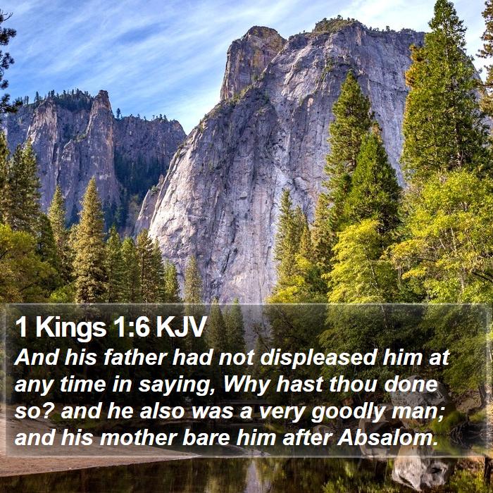 1 Kings 1:6 KJV Bible Study