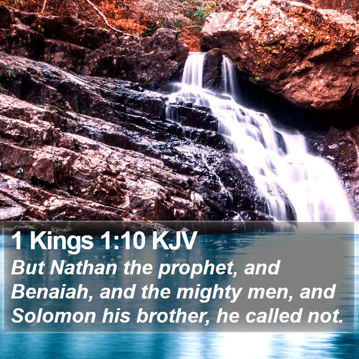 1 Kings 1:10 KJV Bible Study