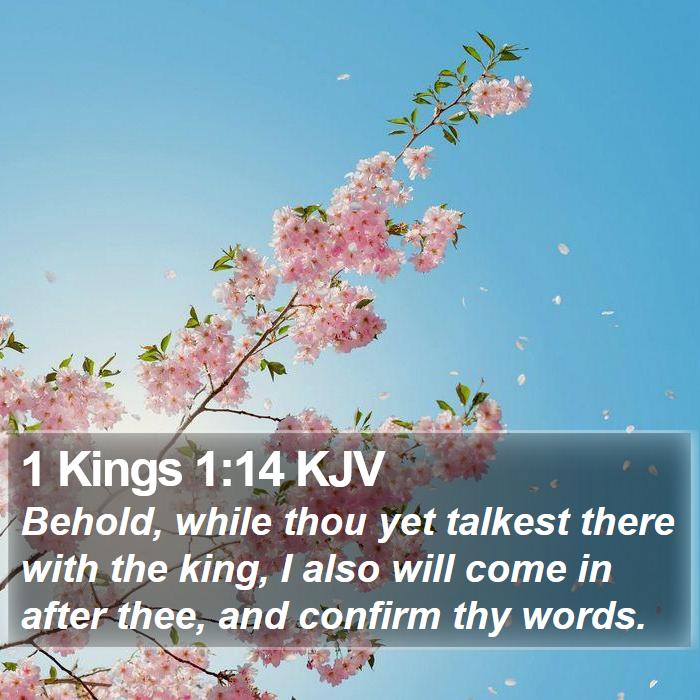 1 Kings 1:14 KJV Bible Study