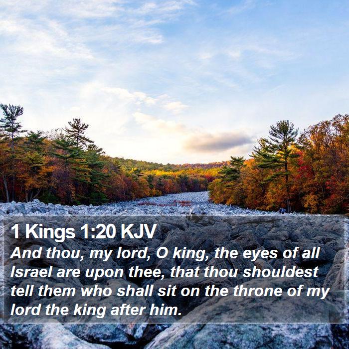 1 Kings 1:20 KJV Bible Study